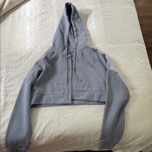 Gymshark Powder Blue Cropped Hoodie